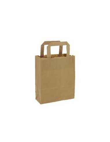 BOLSA PAPEL KRAFT ASA PLANA 18+9X22 CM 500 UD