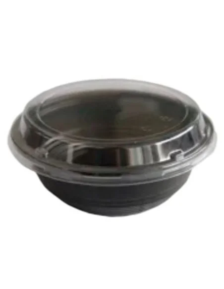 BOWL NEGRO SUSHI 550 ML CON TAPA ANTIVAHO 300 UD