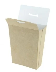 PETACA CARTÓN PATATAS CON CIERRE SUPERIOR 8,2x4,2x12,5 CM 450 UD 2