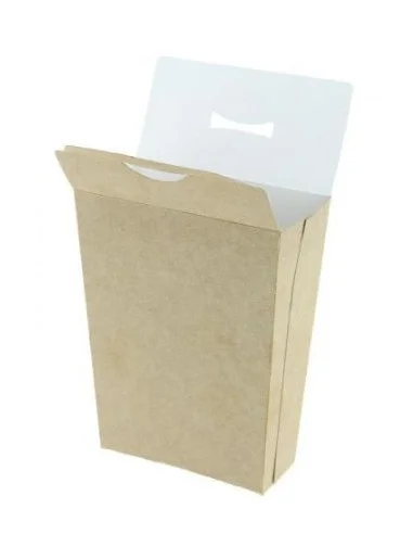 PETACA CARTÓN KRAFT PATATAS 8,2x4,2x12,5 CM 450 UD