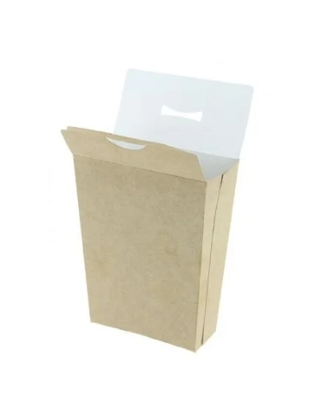 PETACA CARTÓN KRAFT PATATAS 8,2x4,2x12,5 CM 450 UD PETACA CARTÓN KRAFT PATATAS 8,2x4,2x12,5 CM 450 UD