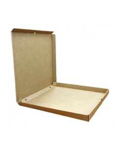 CAJA PIZZA CARTÓN KRAFT 50X50X4,5 CM 50 UD