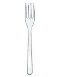 TENEDOR PS TRANSPARENTE RECICLABLE 17,5 CM 1000 UD