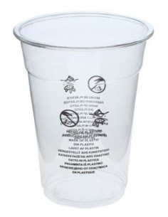 VASOS DE PLÁSTICO 266 ML PET 9 OZ 7,8Ø 1000 UD