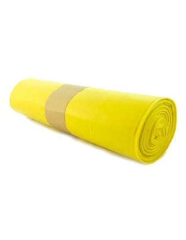 BOLSA BASURA AMARILLA 115X150 CM LDPE RECICLADO GALGA 140 15 PQ X 10 UD