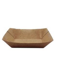 BARQUETA CARTÓN KRAFT 300 ML 10X6,2X4 CM 1000 UD