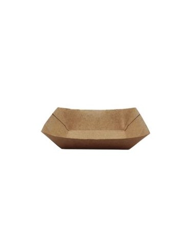 BARQUETA CARTÓN KRAFT 300 ML 10X6,2X4 CM 1000 UD