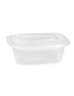 ENVASE TAPER 250CC RECTANGULAR PP TAPA BISAGRA 12,5x9,5x4,5 CM 600 UD