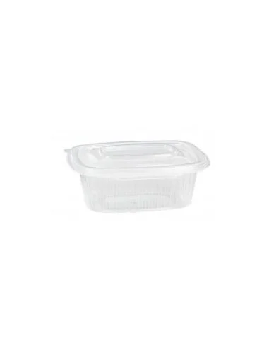 ENVASE TAPER 250CC RECTANGULAR PP TAPA BISAGRA 12,5x9,5x4,5 CM 600 UD