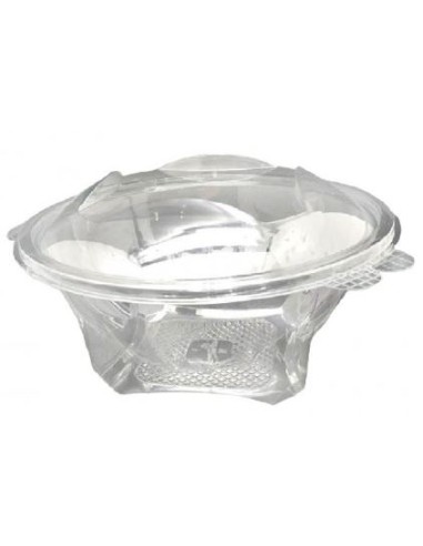 ENSALADERA BOWL RPET CIRCULAR TAPA UNIDA 1000 CC 18,5Øx9 CM 400 UD