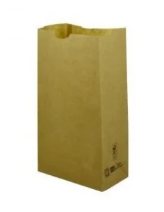 BOLSA PAPEL SIN ASAS KRAFT (AMERICANA) 22+14X37 CM 450 UD