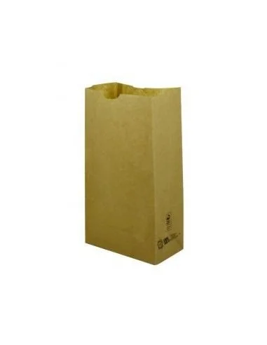 BOLSA PAPEL SIN ASAS KRAFT (AMERICANA) 22+14X37 CM 450 UD