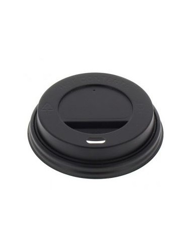 TAPA PS TRAVEL NEGRA 9Ø PARA VASO CARTÓN 360/475 ML 1000 UD