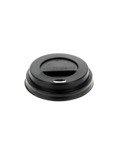 TAPA PS TRAVEL NEGRA 7,2Ø PARA VASO CARTÓN 200 ML 1000 UD