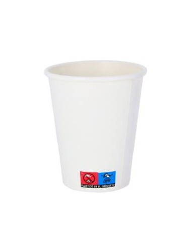 VASO CARTÓN 200 ML BLANCO 7 OZ 7Ø 1000 UD