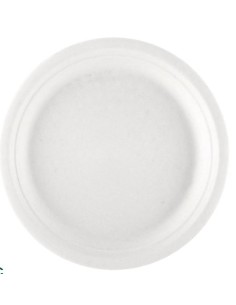 PLATO CAÑA AZÚCAR BLANCO 22 CM 500 UD