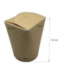 ENVASE CARTÓN KRAFT ORIENTAL MULTIFOOD 500 ML 500 UD 2