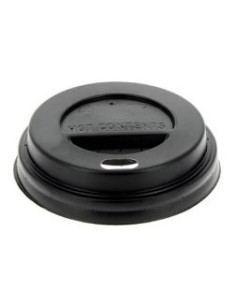 TAPA PS TRAVEL NEGRA 6,2Ø PARA VASO CARTÓN 120 ML 1000 UD