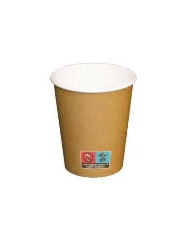 VASO CARTÓN 237 ML KRAFT BLANCO 8 OZ 8Ø 1000 UD