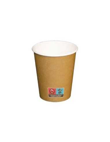 VASO CARTÓN 200 ML KRAFT BLANCO 6 OZ 8Ø 1000 UD