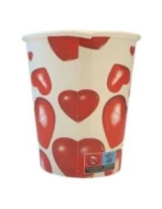 VASO CARTÓN 237 ML CORAZONES 8 OZ 8Ø 1000 UD 2