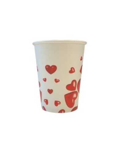 VASO CARTÓN 237 ML CORAZONES 8 OZ 8Ø 1000 UD