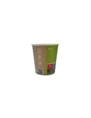 VASO CARTÓN 120 ML DOBLE PARED BICOLOR VERDE 4 OZ 2000 UD